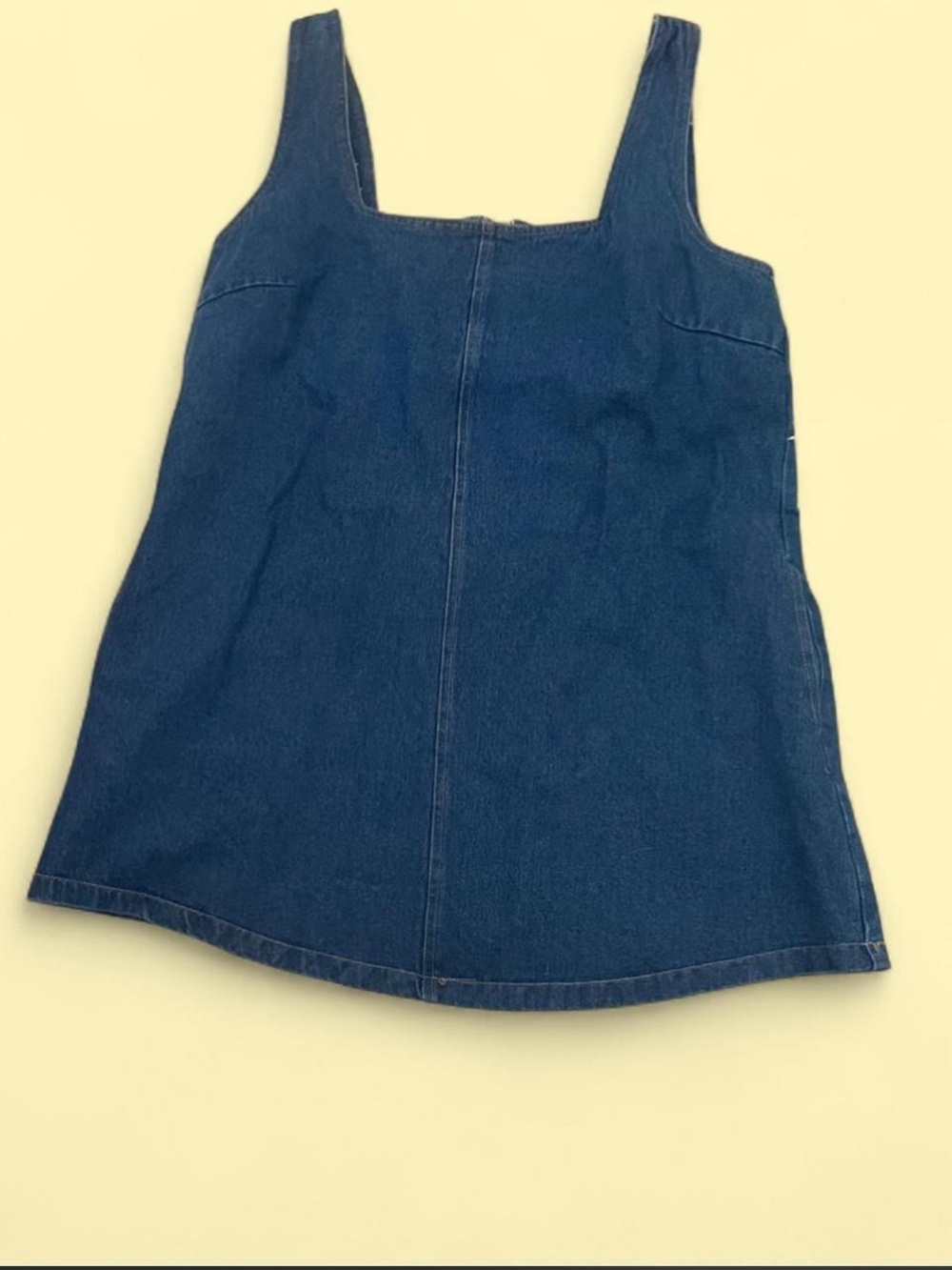 Blue denim mini dress